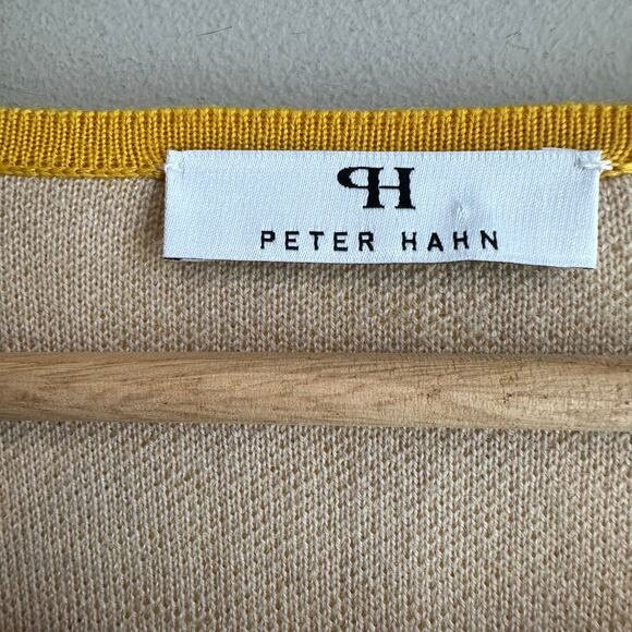 Peter Hahn Wool Blend Cardigan Yellow Danish 44 or US 14 - Picture 4 of 12